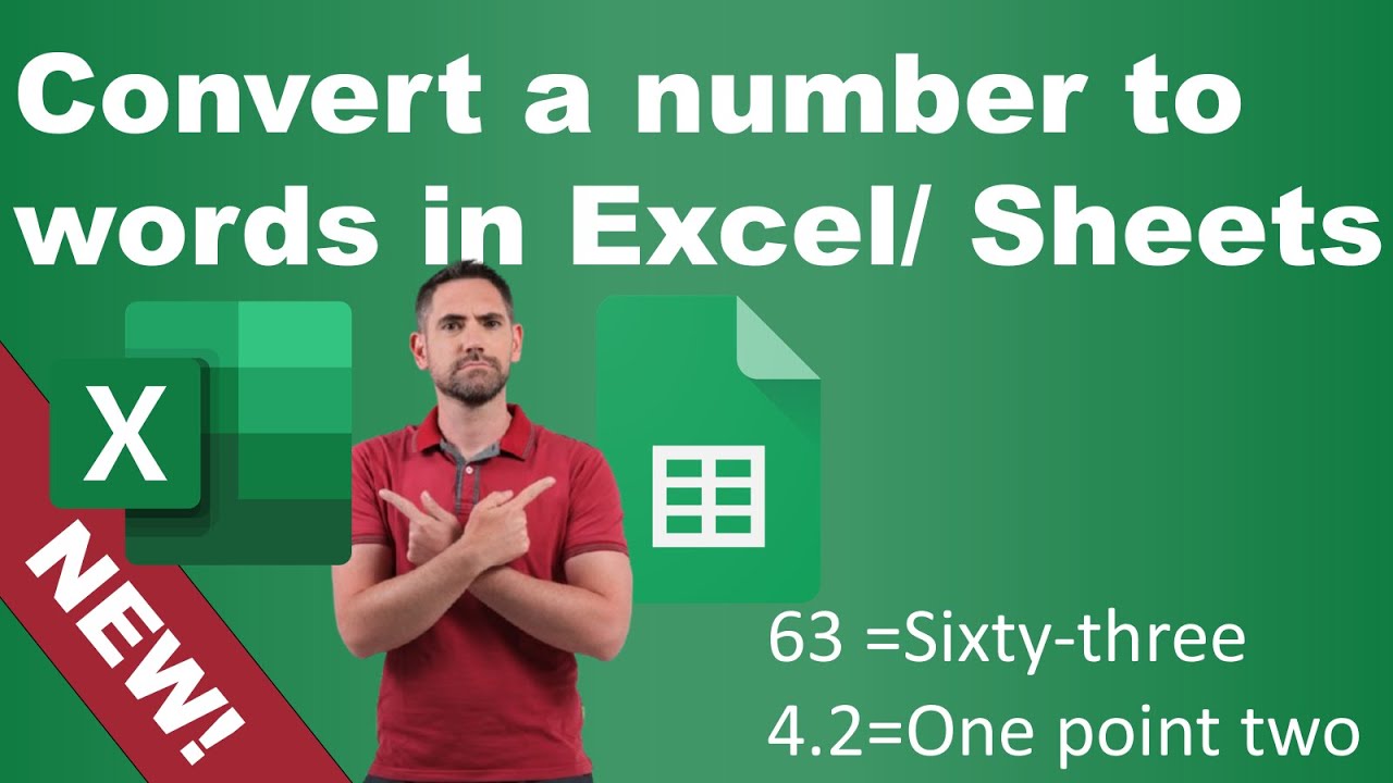 Convert numbers to words in Excel with new functions