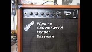 Video thumbnail for Pignose G40V- Its aTweed Fender Bassman! by hovercraft Artifact