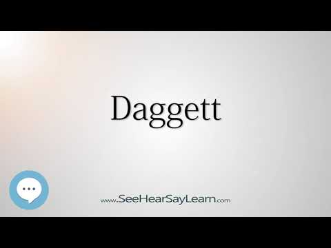 Daggett (How to Pronounce Cities of the World)💬⭐🌍✅