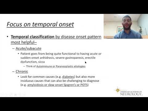 Virtual Resident Education Lecture Series: Autonomic Disorders - American Academy of Neurology