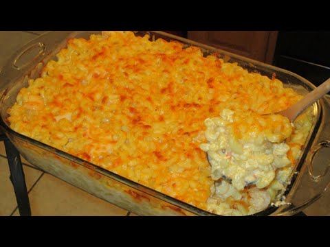 How to make Baked Macaroni and Cheese with Shrimp (Velvetta Version)