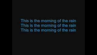 The Morning Of The Rain - Jonathan Jackson