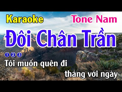 Đôi Chân Trần Karaoke Tone Nam - Nhạc Sống - Nhật Dũng KB