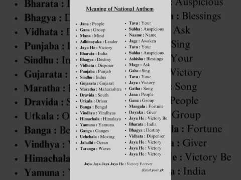 #National anthem meaning #jana gana mana anthem song