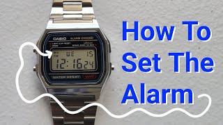 Casio Digital Watch (A158WA-1CR) – How To Set The Alarm