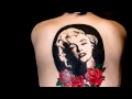 Бодиарт. Портрет Мэрилин Монро на спине. Body art Marilyn Monroe. Стоп моушен ...