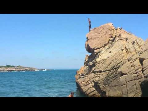 Cliff jump in Chernomorec (Bulgaria)