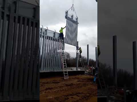ΒΙΝΤΕΟ: Έτσι συνεχίζει να χτίζεται ο νέος φράχτης στον Έβρο, μήκους 27 χιλιομέτρων