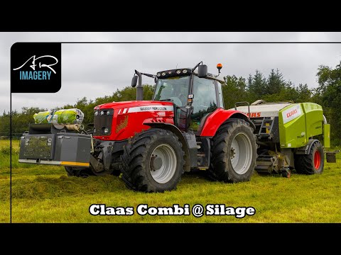 Round Bale Silage 2025 | Massey Ferguson 7495 | Claas Rollant 455 | Hillcrest Farms