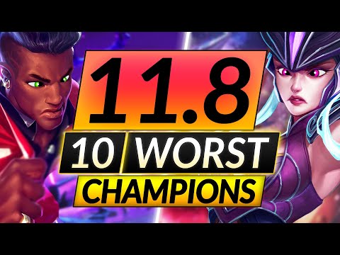 10 Champions You Think Are Good that are ACTUALLY TRASH - Patch 11.8 - LoL Guide