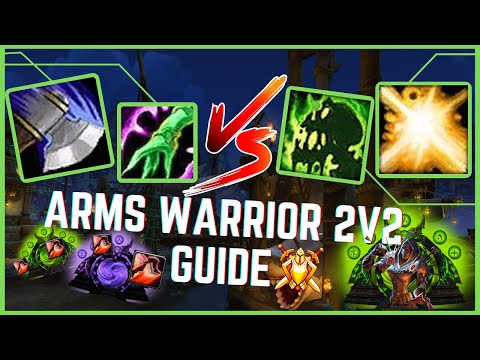2400+ MMR Warrior 2v2 Guide | Affliction Warlock/Healer Vs Arms Warrior/Resto Shaman