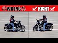 How to Turn a Motorcycle from a Stop the Right Way