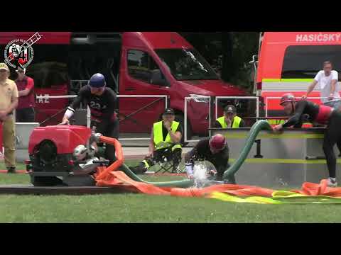 Polnische Meisterschaft 2025 - Deutsche Männer in Częstochowa (Polen) - Löschangriff nass