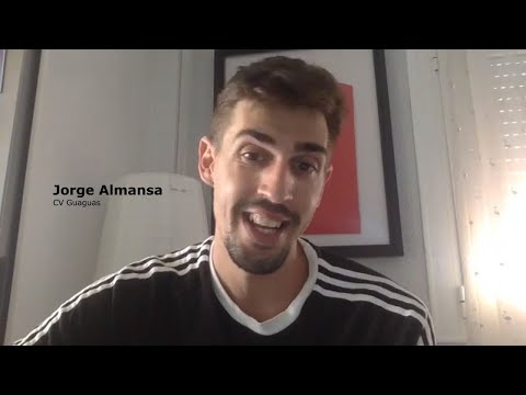 Jorge Almansa se presenta en sociedad ante la afición del CV Guaguas