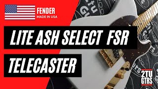 Video thumbnail for Fender Lite Ash Select FSR Telecaster 2016 Magnificent 7 White Blonde by 2tu Guitars