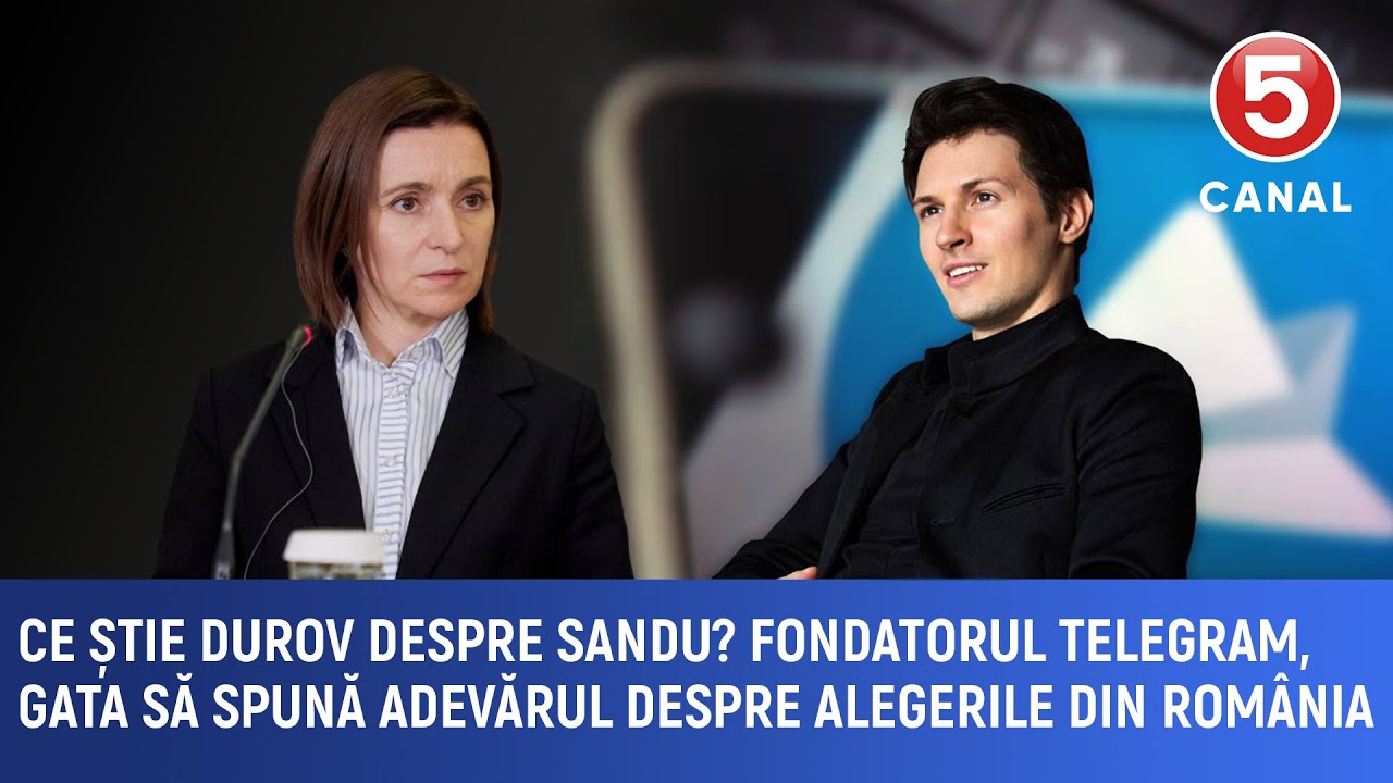 Ce știe Durov despre Sandu? Fondatorul telegram, gata să spună adevărul despre alegerile din România