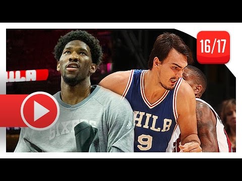 Joel Embiid & Dario Saric Full PS Highlights vs Heat (2016.10.21) - 37 Pts, 16 Reb Total