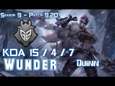 G2 Wunder QUINN vs ORNN Top - Patch 9.20 EUW Ranked
