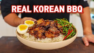 Making Rice Bowl With Authentic KOREAN BBQ (No Grill Required) MAEKJEOK
