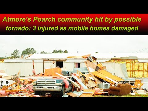 Atmore’s Poarch community hit by possible tornado: 3 injured as mobile homes damaged
