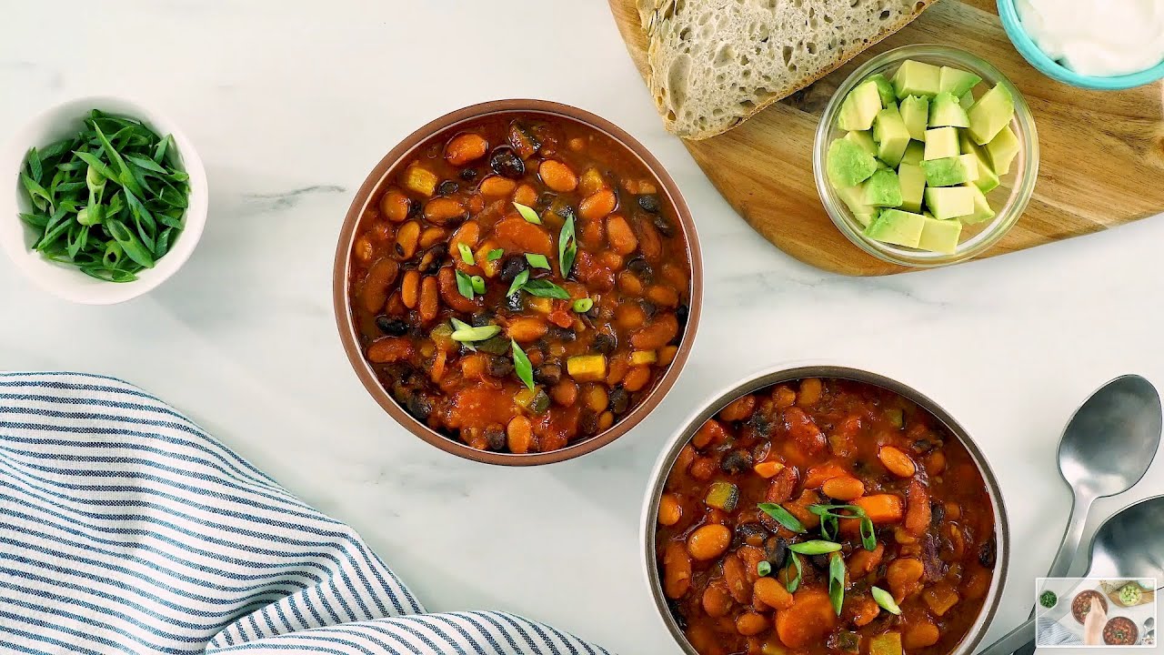 Chili Vegetariano de Frijoles
