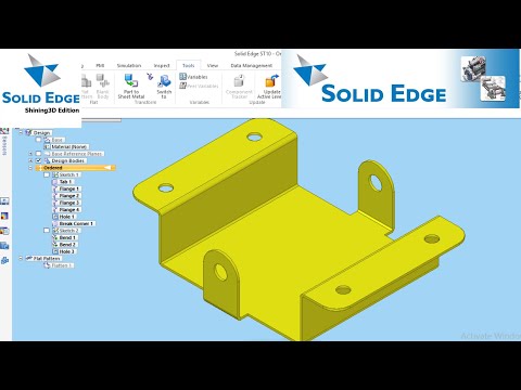 Solid edge Sheet metal Basics l Solid edge sheet metal tutorial l Solid edge tutorial