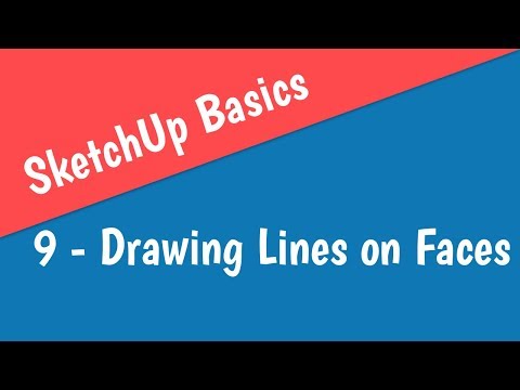SketchUp Basics // 9 - Drawing Lines on Faces
