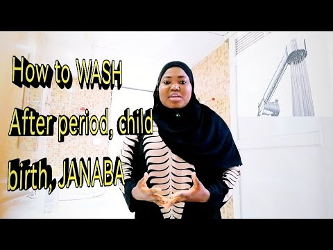 How to Perform ghusl after period, child birth, JANABA. #trending #viral #islam #janabat