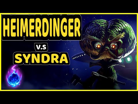 EVANRL (HEIMERDINGER) vs SYNDRA - BOTTOM ADC GAMEPLAY - NA Ranked GRANDMASTER