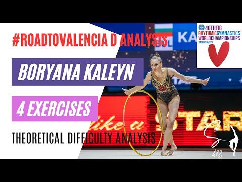 #roadtovalencia D analysis: Boryana Kaleyn 4 exercises Theoretical Difficulty