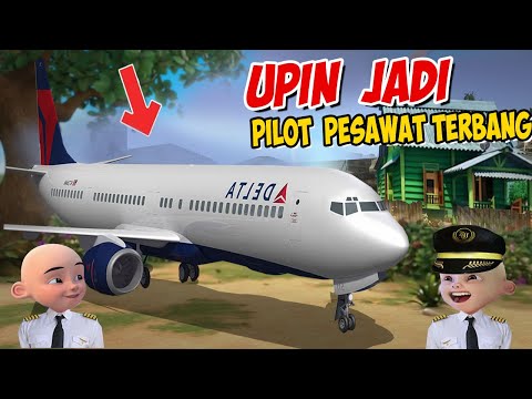 Upin ipin jadi Pilot Pesawat , ipin senang ! GTA Lucu