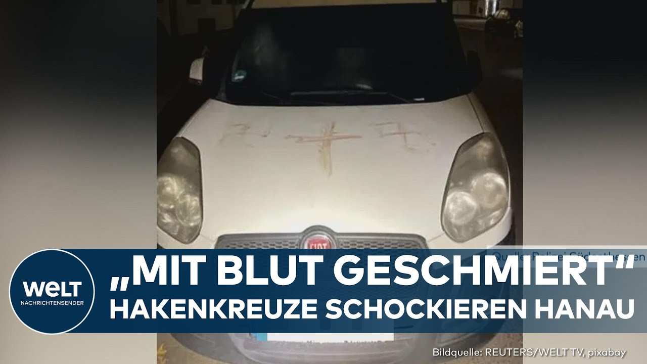 SCHOCK IN HANAU: Hakenkreuze auf Autos mit Blut beschmiert! Das ist bisher bekannt!