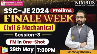 Complete Fluid Mechanics Marathon For SSC JE 2024 Prelims Civil & Mechanical Aspirants #sscje