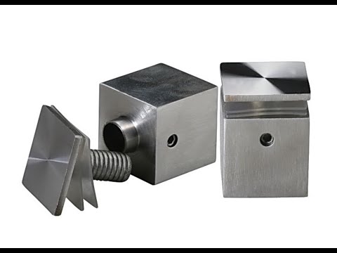 1/2'' x 1/2'' Stainless Steel Square Standoff Satin Brushed Finish (for Indoor Use) [Required Material Hole Size: 3/8'']