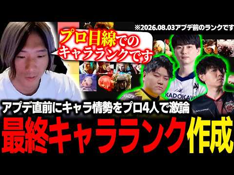 【スト6】前バージョン、結局環境キャラは誰だった？ アプデ直前にキャラランクをプロ目線で議論するどぐら達