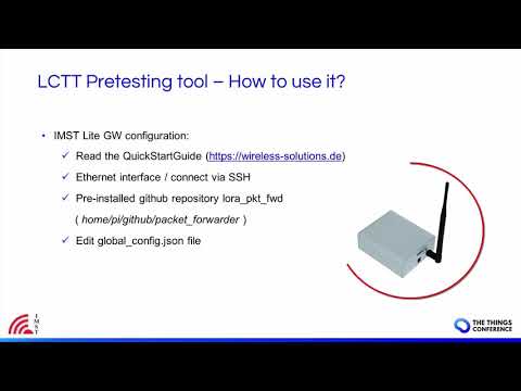 Getting Started with the LoRaWAN Certification Test Tool (LCTT)