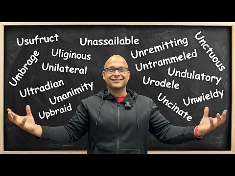 50 Words in 5 Minutes - 'U' Advanced Vocabulary Booster by Anmol Sir | MAA TUTORIAL #vocabulary