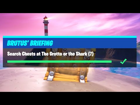 Search Chests at The Grotto or The Shark (7) - Fortnite Brutus' Briefing Challenges