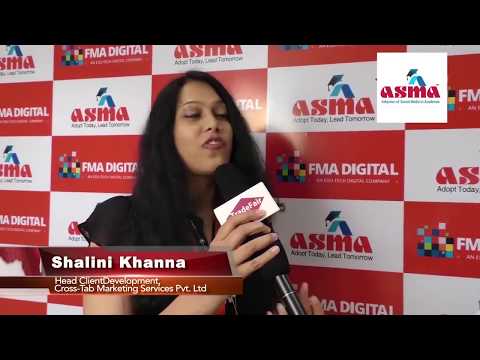 Ms. Shalini Khanna, Head Client Development, Cross-Tab Marketing at ASMA Annual Convention 2017