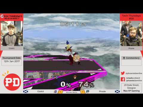 Tech Thursday's #39 - Glaikit (Falco) Vs Phade (Marth) Melee Winners Semis