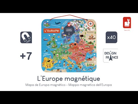 Janod - Carte magnétique de L'Europe