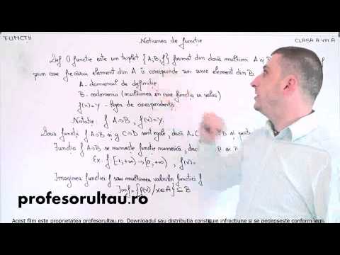 notiunea de functie exemple - profesorultau.ro