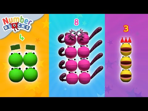 Numberblobs are back! 🔴🟠😎| Multiplication & Addition | Full Episodes | Learn to Count Numberblocks - Kingdom Kids Zone, Little Learners - Numberblocks