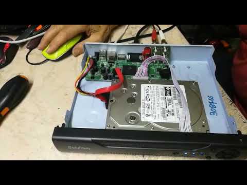 Installazione e formattazione di un HDD da 500 gigabyte montato all'interno di un DVR kit 4 canali C