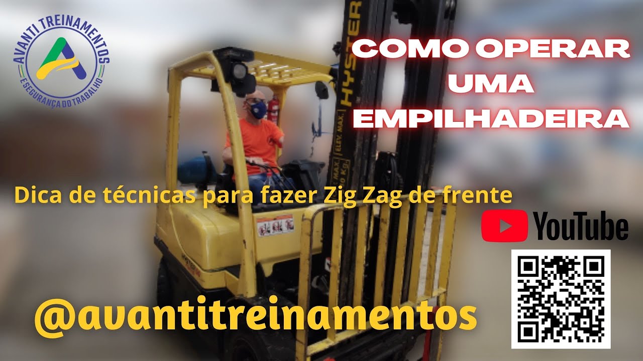 COMO OPERAR UMA EMPILHADEIRA E FAZER ZIG ZAG DE FRENTE