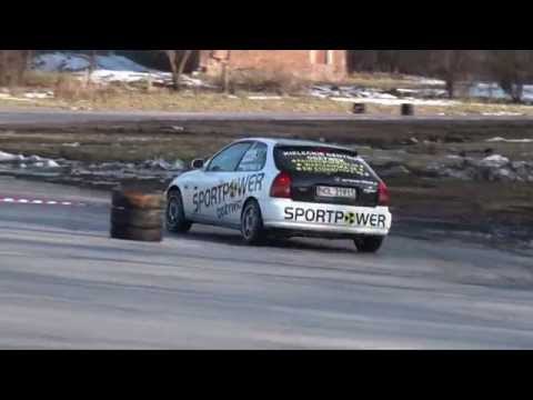 Kotwica Piotr  - Honda "Sportpower" Civic- SuperOES 2 Runda  Tor Kielce 21-02-2015
