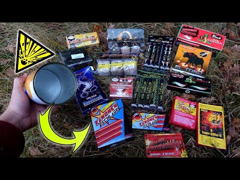 How high does the CAN fly 💥?! - Firecracker comparison XXL 💣!