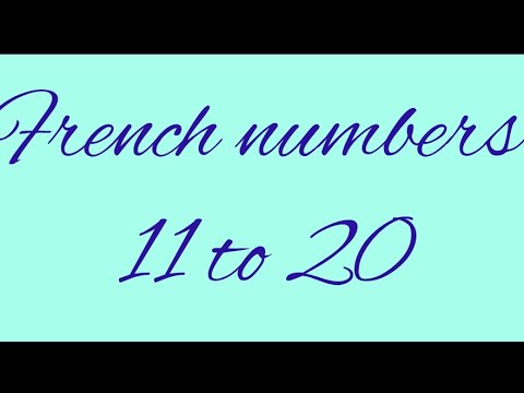 French numbers 11 to 20 #subscribe #french #like #numbers #learn french #a1 #french numbers