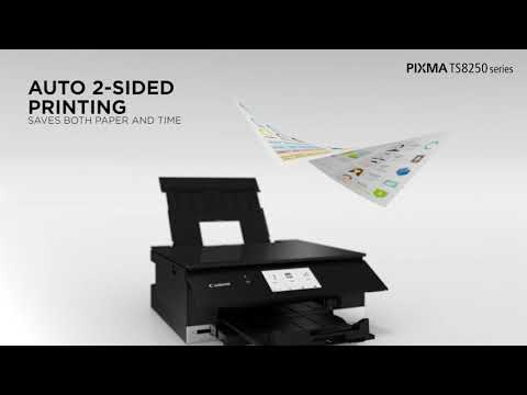 Canon PIXMA TS8251 Tintenstrahl-Multifunktionsdrucker video preview