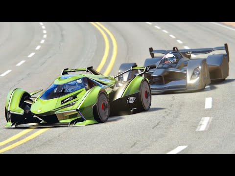 Red Bull X2019 Competition vs Lamborghini V12 Concept GT - Black Cat Country